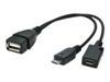 Picture of Adapteris Gembird USB OTG USB socket + MicroUSB socket - MicroUSB plug