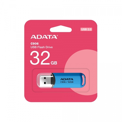 Attēls no MEMORY DRIVE FLASH USB2 32GB/BLUE AC906-32G-RWB ADATA