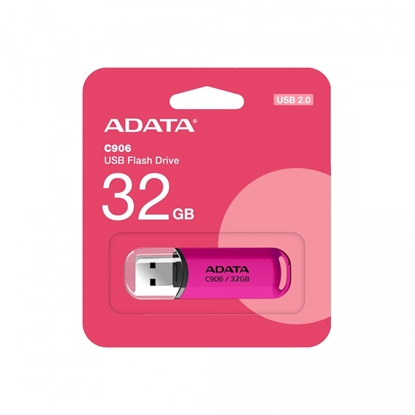 Attēls no MEMORY DRIVE FLASH USB2 32GB/PINK AC906-32G-RPP ADATA