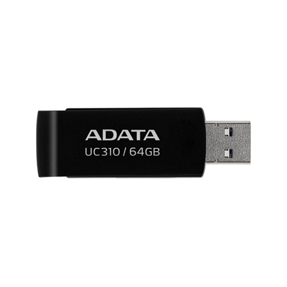 Attēls no MEMORY DRIVE FLASH USB3.2 64GB/BLACK UC310-64G-RBK ADATA