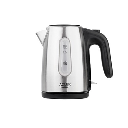 Picture of Adler AD 1273 electric kettle 1 L 1200 W Black, Hazelnut, Stainless steel
