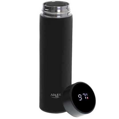 Picture of Adler AD 4506BK THERMOS BOTTLE WITH LED DISPLAY AND TEMPERATURE CONTROL 473ml
