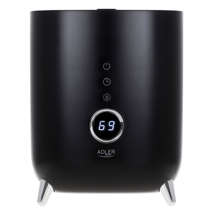 Attēls no Adler | AD 7972 | Humidifier | 23 W | Water tank capacity 4 L | Suitable for rooms up to 35 m² | Ultrasonic | Humidification capacity 150-300 ml/hr | Black