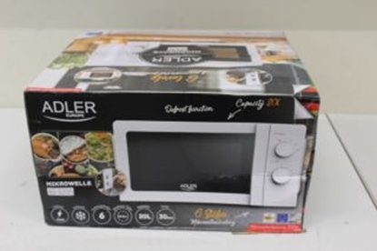 Attēls no Adler SALE OUT. Microwave Oven AD 6205 Free standing 700 W White DAMAGED PACKAGING, SCRATCHES ON HANDLE