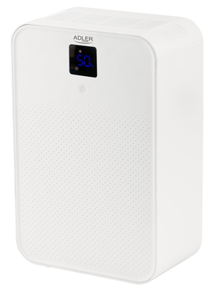 Attēls no Adler | Thermo-electric Dehumidifier | AD 7860 | Power 150 W | Suitable for rooms up to 30 m³ | Suitable for rooms up to  m² | Water tank capacity 1 L | White
