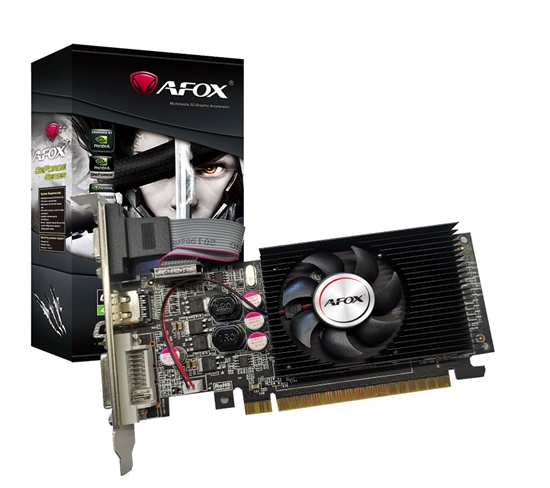 Изображение AFOX Geforce GT610 1GB DDR3 64Bit DVI HDMI VGA LP Fan AF610-1024D3L7-V6