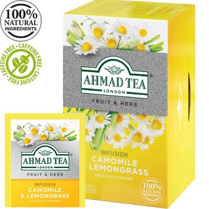 Picture of Tēja AHMAD Alu CAMOMILE & LEMONGRASS, 20 maisiņi x 1.5 g paciņā