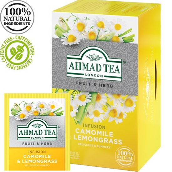 Изображение Tēja AHMAD Alu CAMOMILE & LEMONGRASS, 20 maisiņi x 1.5 g paciņā