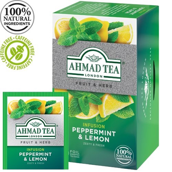 Picture of Tēja AHMAD Alu PEPPERMINT & LEMON , 20 maisiņi x 1.5 g paciņā