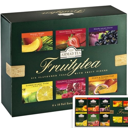 Picture of Tēju izlase AHMAD FRUITYTEA, 60 x 2 g maisiņi paciņā
