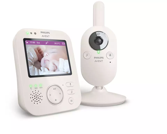 Изображение Akcija! Philips Avent Digitālā video mazuļu uzraudzības ierīce ar 3.5 collu krāsu ekrānu