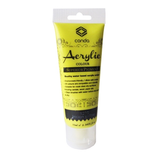 Picture of Akrila krāsa,75ml, 1206 citronu dzeltena (Lemon Yellow)