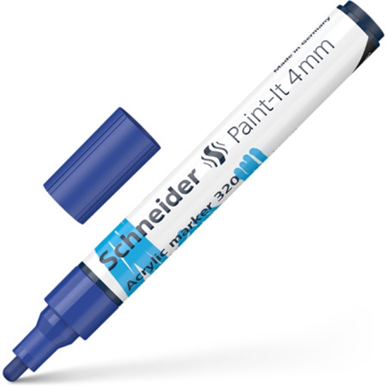Picture of Akrila marķieris SCHNEIDER Paint-it 320, 4mm, zils