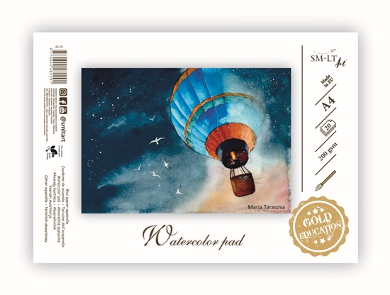 Picture of Akvareļu zīmēšanas albums SMLT A4 formāts, 200 gr, 20 lapas