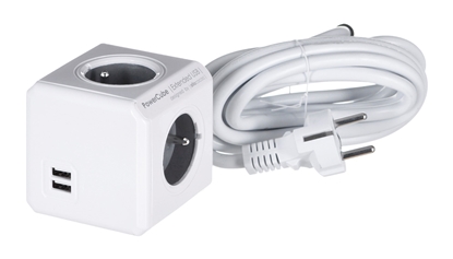Picture of Allocacoc PowerCube Extended USB E(FR), 3m power extension 4 AC outlet(s)