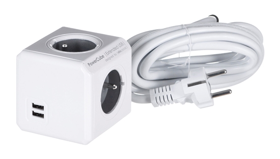 Изображение Allocacoc PowerCube Extended USB E(FR), 3m power extension 4 AC outlet(s)