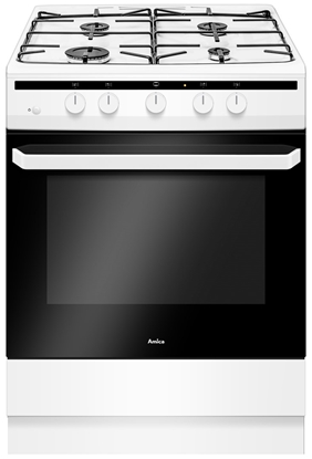 Picture of Amica 618GGD4.33HZpFQ(W) Freestanding cooker Gas White A