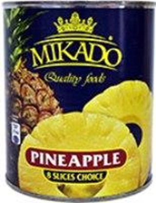 Picture of Ananasu riņķīši MIKADO, 820g/490g