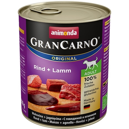 Изображение ANIMONDA GranCarno Original Adult Beef with lamb - wet dog food - 800 g