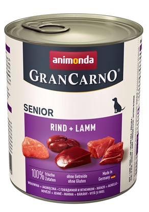 Изображение ANIMONDA GranCarno Senior Beef and lamb - wet dog food - 800g