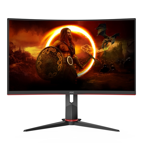Изображение AOC CQ27G2S/BK computer monitor 68.6 cm (27") 2560 x 1440 pixels Quad HD Black, Red