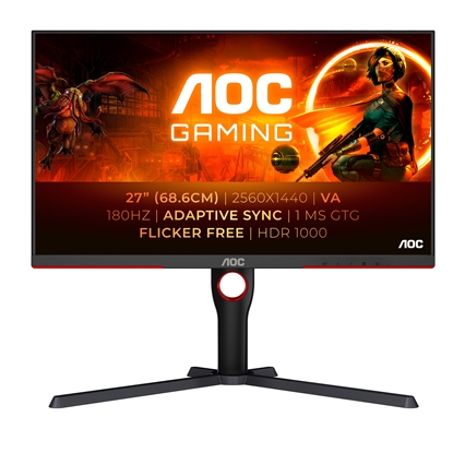 Attēls no AOC G3 Q27G3XMN computer monitor 68.6 cm (27") 2560 x 1440 pixels 2K Ultra HD LED Black