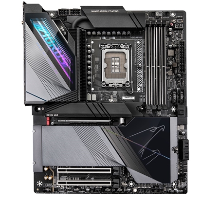 Picture of Gigabyte Z790 AORUS MASTER X Motherboard- Supports Intel 13th Gen CPUs, 20+1+2 phases VRM, up to 8266MHz DDR5 (OC), 1x PCIe 5.0 + 4x PCIe 4.0 M2, 10GbE LAN, Wi-Fi 7, USB 3.2 Gen 2x2