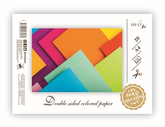 Picture of Aplikāciju papīrs SMLT A4, divpusīgs, 16 lapas, assorti, 80g/m2