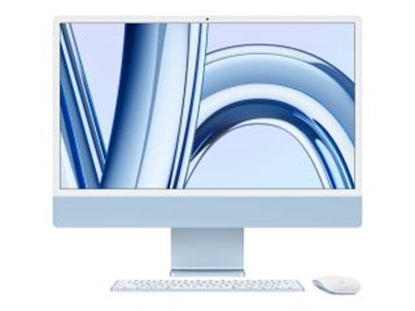 Attēls no Apple iMac 24” 4.5K Retina, M3 8C CPU, 10C GPU/8GB/256GB SSD/Blue/SWE