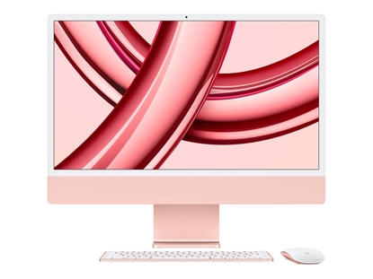 Attēls no Apple iMac 24” 4.5K Retina, M3 8C CPU, 10C GPU/8GB/256GB SSD/Pink/SWE