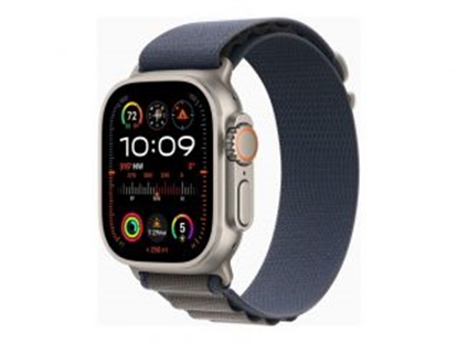 Picture of Apple Watch Ultra 2 GPS + Cellular, 49mm Titanium Case with Blue Alpine Loop - Medium