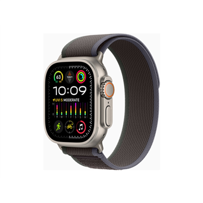 Picture of Apple Watch Ultra 2 GPS + Cellular, 49mm Titanium Case with Blue/Black Trail Loop - M/L