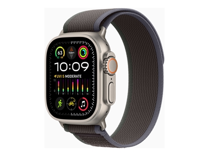 Picture of Apple Watch Ultra 2 GPS + Cellular, 49mm Titanium Case with Blue/Black Trail Loop - S/M