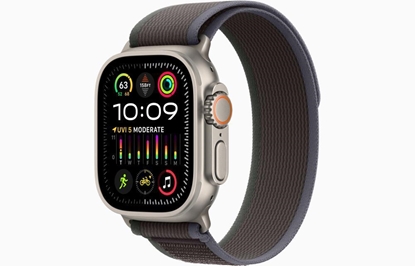 Picture of Apple Watch Ultra 2 GPS + Cellular, 49mm Titanium Case with Blue/Black Trail Loop - S/M