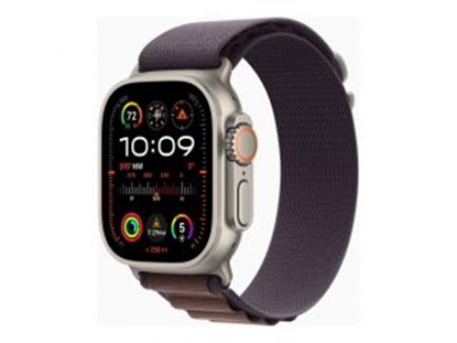 Picture of Apple Watch Ultra 2 GPS + Cellular, 49mm Titanium Case with Indigo Alpine Loop - Medium