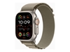 Picture of Apple Watch Ultra 2 GPS + Cellular, 49mm Titanium Case with Olive Alpine Loop - Small
