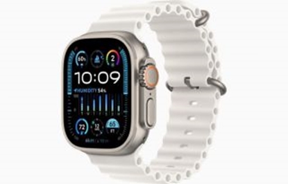 Attēls no Apple Watch Ultra 2 GPS + Cellular, 49mm Titanium Case with White Ocean Band