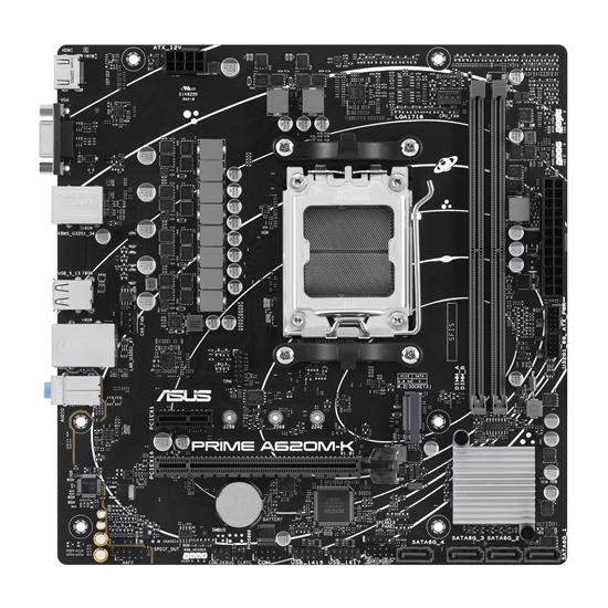 Picture of ASUS PRIME A620M-K AMD A620 Socket AM5 micro ATX