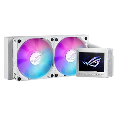 Attēls no ASUS ROG RYUJIN III 240 ARGB White Edition Processor All-in-one liquid cooler 12 cm 1 pc(s)