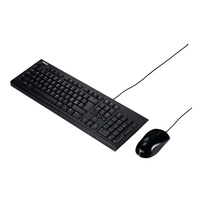 Attēls no Asus | U2000 | Black | Keyboard and Mouse Set | Wired | Mouse included | EN | Black | 585 g