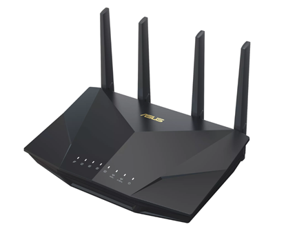 Изображение Wireless WiFi 6 Dual Band Extendable Router | RT-AX5400 | 802.11ax | 5400 Mbit/s | Ethernet LAN (RJ-45) ports 4 | Mesh Support Yes | MU-MiMO Yes | Antenna type External