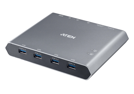 Picture of ATEN 2-Port 4K DisplayPort USB-C KVM Dock Switch with Power Pass-through