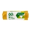 Picture of Atkritumu maisi SORTEX, tilpums 60 L, 10 gab., 30 mkr, dzelteni, LDPE, 60 x 75 cm