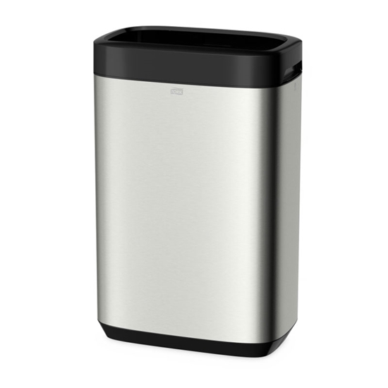 Picture of Atkritumu tvertne TORK B1, 50 L, 614 x 253 x 395 mm, nerūsējošais tērauds
