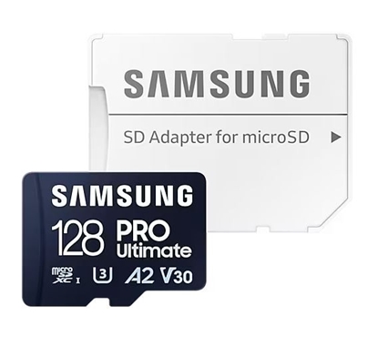 Picture of Atmiņas karte Samsung MicroSDXC 128GB PRO Ultimate with Adapter
