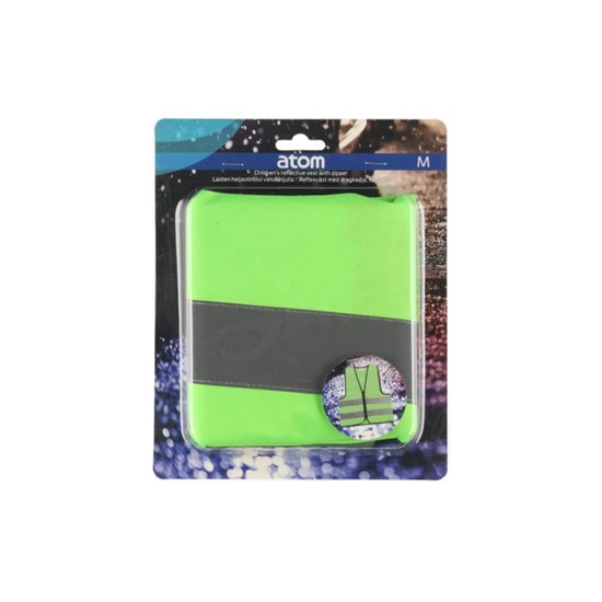 Изображение Atstarojošā veste Atom ar rāvējslēdz. zaļa bērnu M