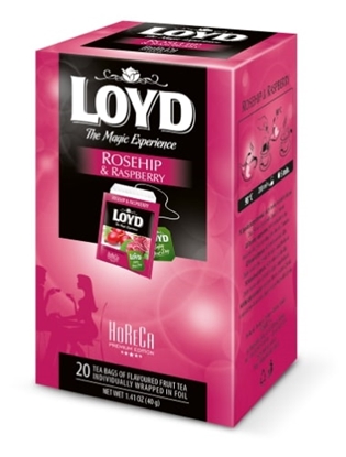 Picture of Augļu tēja LOYD ar mežrozītēm un avenēm 20x2g