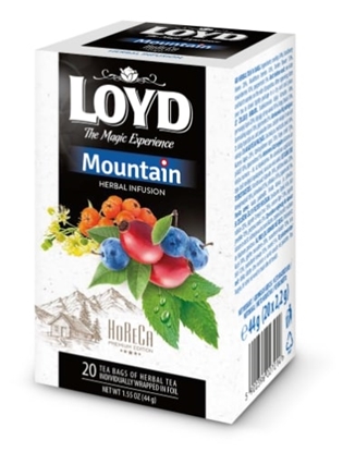Attēls no Augļu tēja LOYD Mountain ar dažādiem augļiem un ogām FS  20 maisiņi x 2.2 g paciņā