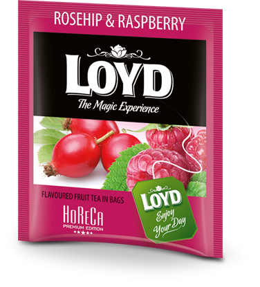 Attēls no Augļu tēja LOYD Rosehip & Raspberry FS 500x2g