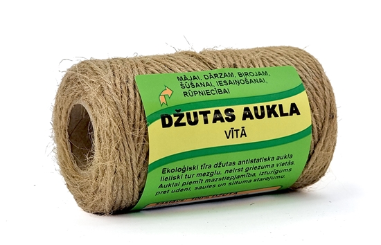 Изображение Aukla džutas vīta 3-slānu Ø2mm 100g, pārraušanas slodze 23kg; (650m/1kg)